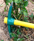 15 Inch Solid Pick Mattock Forged Garden Tool with Tough Heavy Duty Fiberglass Handle used for weeding and cultivating plants
