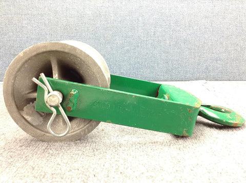 6 Inch Hook Type S Snatch Block with Forged Steel Closure Hooks and Aluminum Alloy Sheaves Self Lubricating Bearings