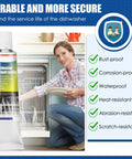 Dishwasher Rack Repair Coating Kit 1.7 Oz White Vinyl Rack Rust Touch Up Paint With Scraper And Brushes Insulation