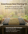 72 Coconut Coir Seed Starter Pellets Kit With Humidity Dome And Watertight Tray 35mm Peat Free Pellets on windowsill