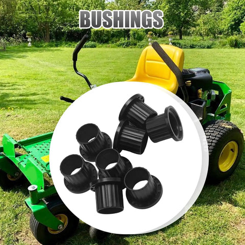 Replacement M167267 Bushing For John Deere Lawn Mowers Z235 Z255 Z335E Z355E Z335M Z345M Z345R Eight Piece Yoke Bushing Set Made From Waterproof Plastic And Rustproof Durable Fit For Deere Z Series Mowers, black plastic bushings