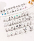 Hypoallergenic Titanium Earrings Set For Women 23 Pairs Lightweight Tarnish Resistant Everyday Wear Featuring Classic And CZ Styles Ideal For Sensitive Ears And All Day Comfy, flat back studs