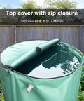 Heavy Duty Rain Barrel 1000L Storage Tank with zip closure, weather resistant fabric, outdoor use in garden setting