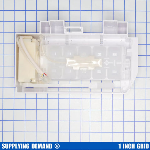 10 Cube Flex Tray Ice Maker Replacement for Model Specific Side By Side Refrigerators with grid background