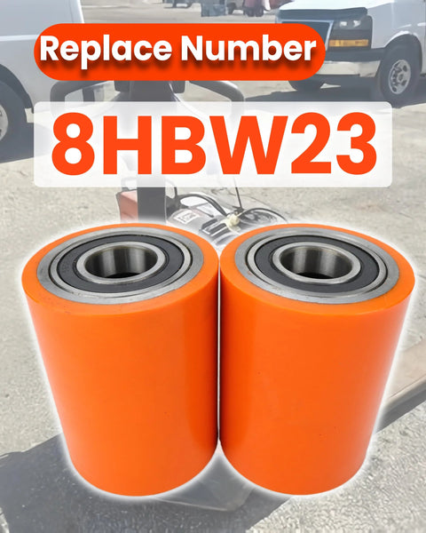 2 Pcs Pallet Jack Wheel Load Kit 8HBW23 Replacement For Electric Pallet Jack Lift Truck Compatible With Model 8HBW23