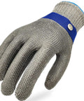 Level 9 ANSI A9 Beefy Cut Resistant Gloves With Stainless Steel Mesh And Metal Wire Construction For Meat Processing And Food Prep Heavy Duty Rustproof Hand Protection Medium Size, front view