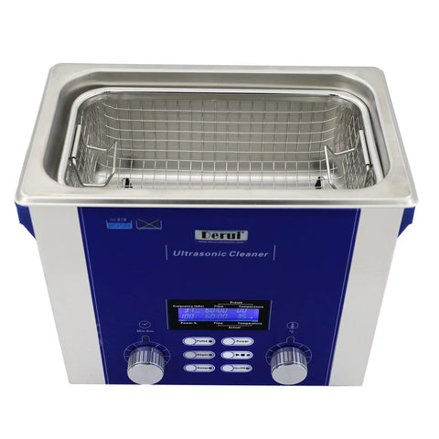 3 Liter Ultrasonic Jewelry Cleaner With Degas Sweep And Power Adjustment For Circuit Boards Rings Eyeglasses Dentures Coins
