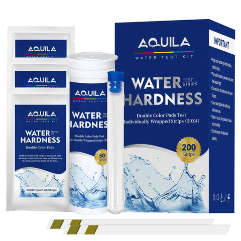 Hard Water Test Strips Kit With 200 Strips And Sample Tube For At Home DIY Water Testing In Homes Pools And Spas Calcium And Magnesium Tester