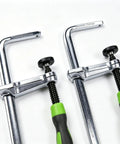 Rock Solid Kickass Hold Down Clamps For Woodworking Track Saws And T Track Jigs Precision Dovetail Shop Fixture Heavy Duty Tabletop Tool with chrome finish and ergonomic handles.