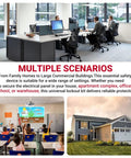 Collage showing office, classroom, and house with text about lockout kit use in multiple scenarios.