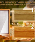 Two Pack Langstroth Bee Hive Bottom Board With Cedar Construction Beeswax Coated And Metal Screen For Superior Ventilation