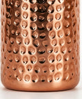 Close-up of 3D textured surface on Copper Water Bottle With Easy Temperature Control And Built Tough Leakproof Insulated Design.