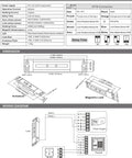 2600lb Magnetic Lock With Concealed Mount 12VDC Electric Shear Lock specifications and wiring diagram for 90 or 180 degree doors
