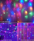 120 LED Butterfly Curtain Fairy Lights Lit USB Powered 6M 19.7ft With Remote Timer 8 Modes Waterproof Indoor Outdoor