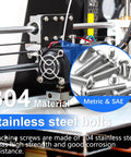 Do-It-All 408-Piece Machine Screws Nuts And Bolts Set in 304 stainless steel, showing metric and SAE compatibility.