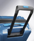 Telescoping handle of the Lightweight 3-Piece Polycarbonate Spinner Suitcase Set With 4 Smooth Spinner Wheels, Lagoon by Samsonite Swerv DLX