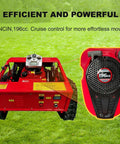 Automatic Remote Control Lawn Mower With Multifunction Mowing Robot featuring Loncin 196cc engine on grass field