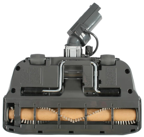 Bottom view of Central Vacuum Electric Brush with Four Position Height Adjustment and Swivel Neck, showing bristle design.