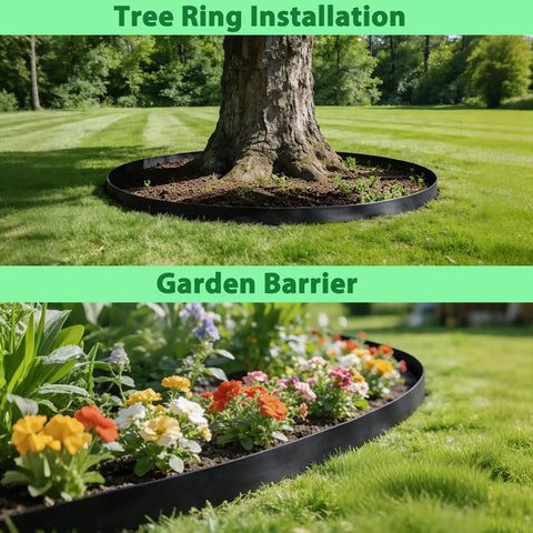 Heavy Duty Bamboo Tree Root Barrier 20ft Long 24in Deep 60mil Thick Weed Blocker for landscaping and garden edging installation
