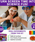 Science Kit For Kids Aged 5 To 12, Hands On STEM Toys And Chemistry Set With Cool Volcano Projects, Kid Friendly Learning Activities