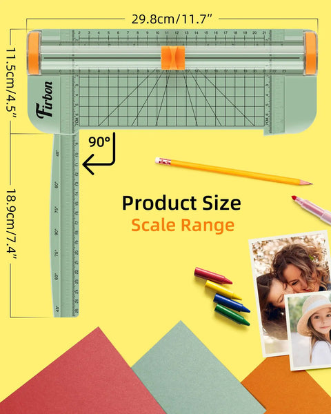 Straight Up Guillotine Paper Cutter For Crisp Precision Cuts On A3 A4 A5 Sheets And Photos With Legit Sharp Replaceable Blade And Sturdy Guide Ruler