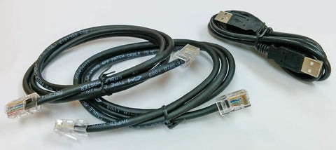 Power Tap Grommet With Hidden Center for Desk Setup cables with USB and CAT5e RJ45 connectors