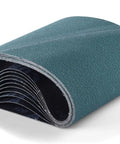 8 By 19 Inch Floor Sander Belts 80 Grit Silicone Carbide Bi Directional Resin Bond Cloth Black Lot Of Ten For EZ 8 Floor Machine