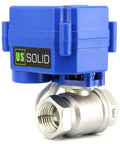 Heavy Duty Built To Last Three Quarter Inch Motorized Ball Valve 304 Stainless Steel NSF Certified Full Port Electrical Nine To Twenty Four Volt AC DC Three Wire Setup For Drinking Water Systems