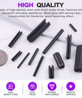 Black Metric Roll Pin Set With Storage Case 13 Sizes From M1.5 To M6 Slotted Steel Roll Pins Displayed For Automotive Repair