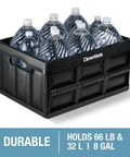 Collapsible Storage Bins Black 3 Pack 62L 16 Gal Holds 100 Lbs Stackable Crates Heavy Duty Capacity Space Saving For Home Office Dorm Garage Moving Organizing.
