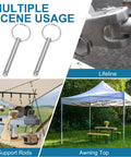 Quick Release Pins 1/4 Inch Diameter, 1.5 Inch Usable Length, 2.76 Inch Total Length, Marine Grade Carbon Steel, pack of 4