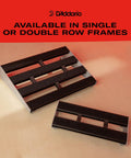 XPND Core Pedalboard Small Single Row Guitar Pedal Board Ultra Lightweight Aluminum Build Built Tough for Touring Expandable Design Lets You Add More Stomp Boxes While Keeping a Compact, Road Ready Rig on light surface with red background