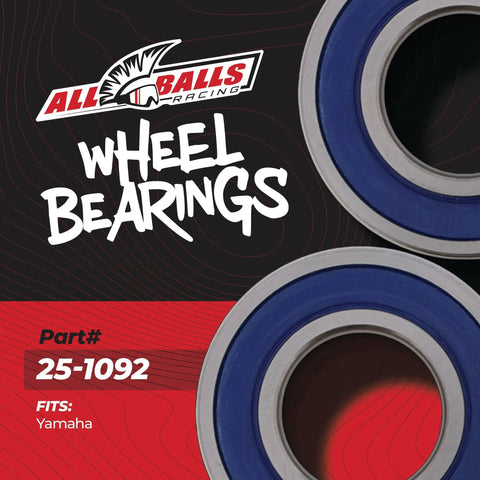 Wheel Bearing Seal Kit 25-1092 For Yamaha Dirt Bikes packaging with All Balls Racing logo and part number 25-1092