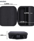 Open Hard Travel Case For Anker 25,000mAh 165W Power Bank And Prime 26,250mAh 140W USB C Laptop Charger showing interior dimensions