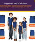 Adjustable Kids Weighted Vest For Deep Pressure Sensory Comfort With Removable Quarter And Half Pound Sandbags Front And Back Pockets in various sizes for boys and girls