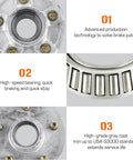 Details of Five Hole Four And A Half Inch Bolt Circle Hot Galvanized Idler Hub Kit For A Three Thousand Five Hundred Pound Boat Trailer
