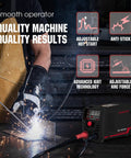 Welder using 125 Amp Mini Stick Welder With Large LED Display, IGBT Arc Welding Machine, 110V Hot Start Portable MMA Welder