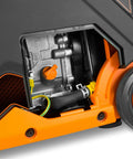 Close-up of Dual Fuel Inverter Generator With Remote Electric Start 4500 Surge Watts Gas 3500 Running Watts Or 4500 Surge Propane