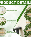 Ultra Tall 3ft Wooden Ladder Trellis For Climbing Plants Sturdy Indoor Outdoor Plant Support Easy Assembly details