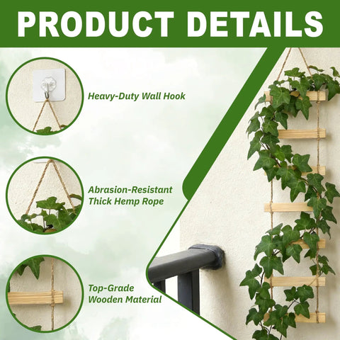Ultra Tall 3ft Wooden Ladder Trellis For Climbing Plants Sturdy Indoor Outdoor Plant Support Easy Assembly details