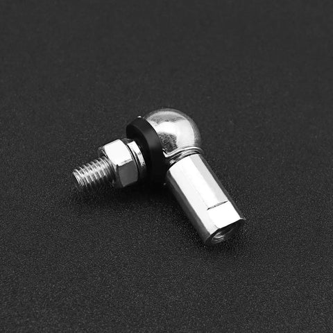 Heavy Duty 4Pcs Angle Linkage Ball Joint Kit With Spring Clip Dust Seal For CS DIN 71802 Gear Linkage Replacements M6 RH threaded steel joint