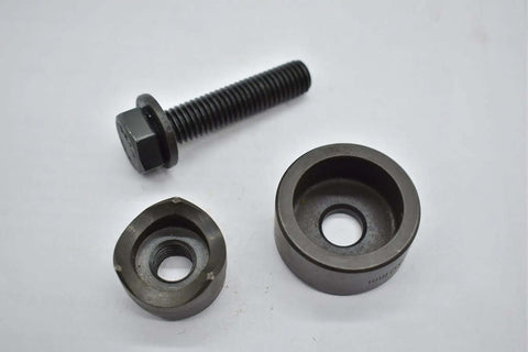 30Mm Workhorse Sheet Metal Punch Kit for Quick, Clean Holes in Thin Metal, manual knockout tool components on white background