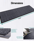 No Nonsense Heavy Duty 3 X 5 Foot Rubber Border Commercial Floor Mat For High Traffic Entrances Waterproof Low Profile Door Rug
