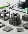 24 Pcs Welding Coupons 3x3 And 2x2 Inch 11 Gauge Mild Steel Practice Cubes For TIG MIG Arc Stick Welding Training Kit.