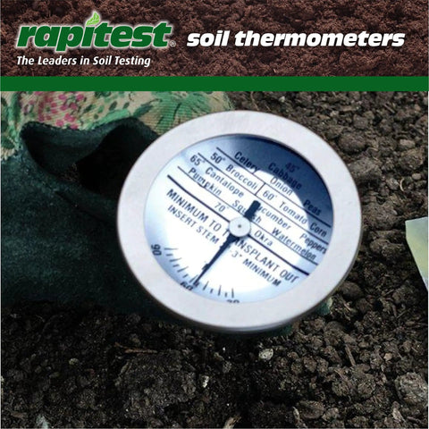 Dial Soil Thermometer With Stainless Steel Probe For Quick Soil Temperature Readings No Guesswork For Early Season Plantings