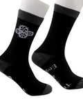 Two Pairs Funny Engineer Socks Gift Set For Men And Women Featuring Trust Me Im An Engineer Science And Engineering Theme Perfect Graduation Gift For Engineers And STEM Lovers, black socks with engineering design.