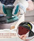 400 Grit Mouse Sander Sandpaper Pack Of 20 For Detail And Palm Sanders With Five Hole Hook And Loop Sheets Easy Velcro Backing