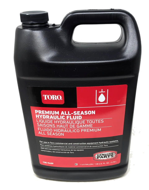 Pro Grade Premium All Season Hydraulic Fluid 4 Gallon Bottles Model 138-9459 For Dingo And Outdoor Equipment, container front