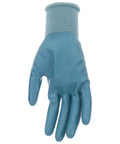 Womens Grip Nitrile Coated Work Gloves 5 Pack Abrasion Resistant And Water Resistant High Dexterity And Enhanced Grip Large Teal