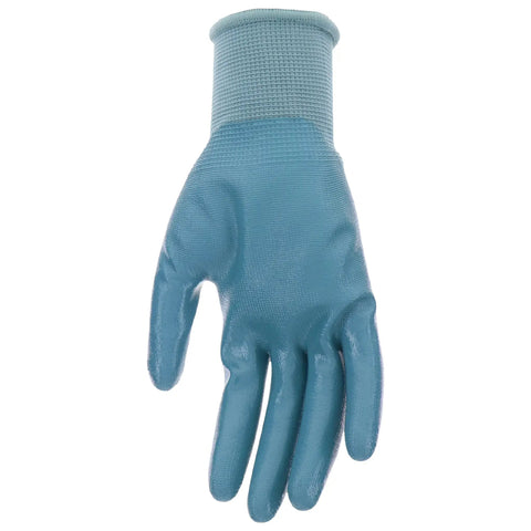 Womens Grip Nitrile Coated Work Gloves 5 Pack Abrasion Resistant And Water Resistant High Dexterity And Enhanced Grip Large Teal